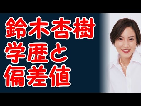 鈴木杏樹の学歴と出身校の偏差値
