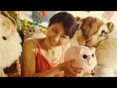 松下奈緒を巡って二匹のリスが取っ組み合いのケンカ!? JAバンク 「貯金したくなって・・・夏」篇