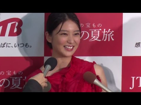 武井咲、“熱愛”報道のTAKAHIROと「また共演できたら」「2015年『JTBの夏旅』応援イベント」会見2 #Emi Takei #event