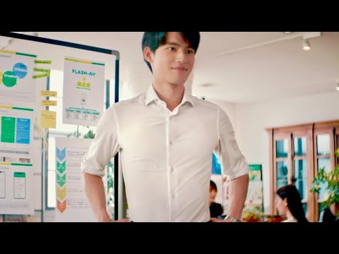 岡田健史、白シャツまぶしい筋肉美のビジネスマンに/明治「ザバス MILK PROTEIN」CM