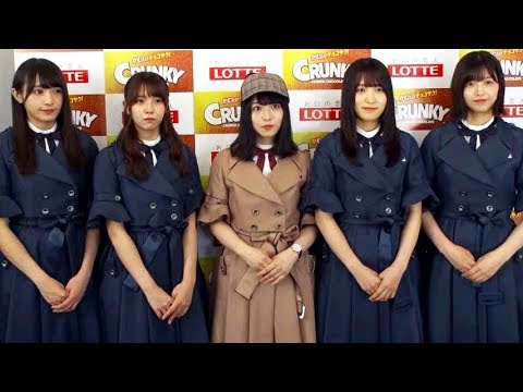 欅坂46小林由依、菅井友香、長濱ねる、渡辺梨加、渡邉理佐、撮影終了後インタビュー/ロッテクランキーCMインタビュー