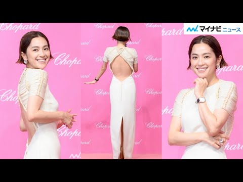 中村アン、背中ぱっくりドレスで美しさ披露!「私はM気質なので…」 幸せ感じる仕事についても 「Happy Sport – Tale of An Icon」プレス発表会