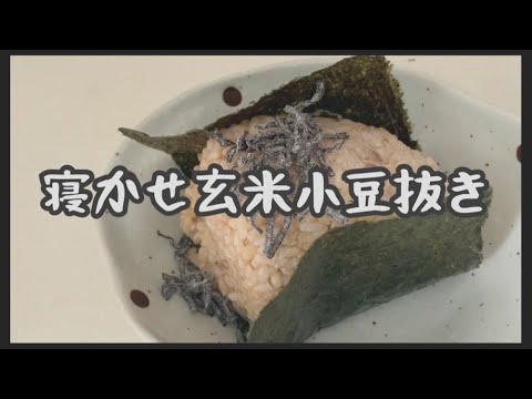 【手作り寝かせ玄米小豆なし】おうちでお仕事の日のごはん事情【ゆるダイエット】