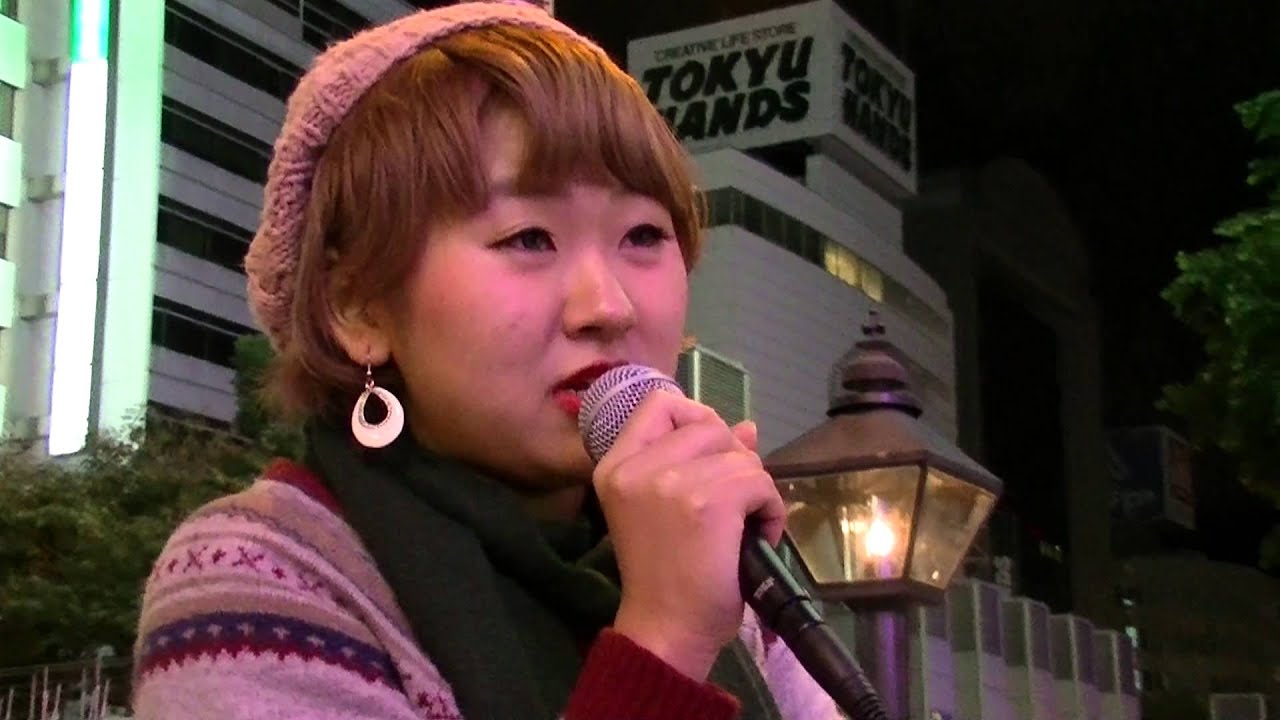 ストーリー かとうあいさん ストリートライブ 2013.11.19 at ZARA前（心斎橋）