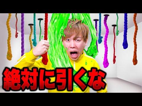 ロープで運命が決まる!?24時間ロープ生活!ミッション挑戦でご飯をゲット!100 Mystery Ropes Challenge【検証】