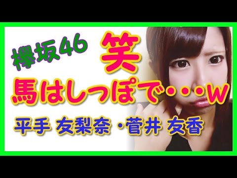 【欅坂46人気メンバー】平手 友梨奈 ・菅井 友香 馬のしっぽが・・・www