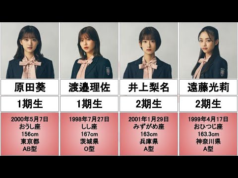 【改訂版】櫻坂46(1期生〜2期生)現メンバーの出身地・血液型・身長をまとめてみた【旧・欅坂46】