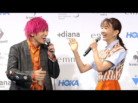 松本まりか「ずるくないですか?」 あいさつパクったEXIT兼近に抗議!? (スニーカーベストドレッサー賞 2022 授賞式/EXIT りんたろー。 兼近大樹 松本まりか)