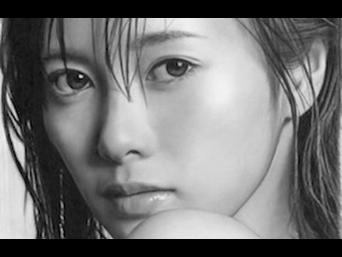 白石麻衣、描いてみた 乃木坂46 / Pencil drawing/Mai Shiraishi/How To Draw/ Fast forwarding