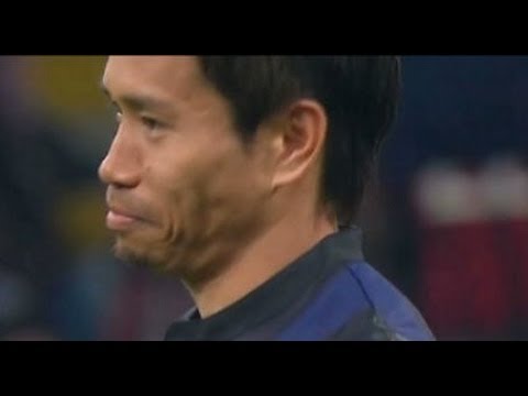 長友佑都タッチ集 VSミラン Nagatomo 04/05/2014