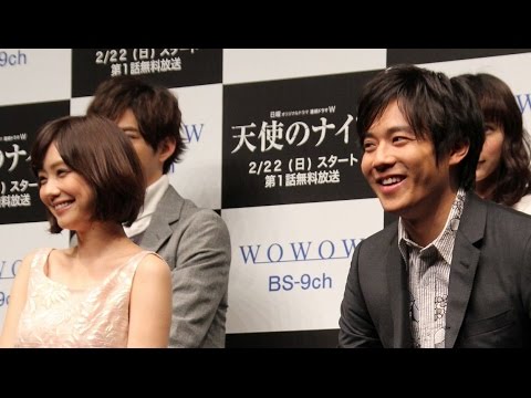 小出恵介、倉科カナらキャストが登場!WOWOW「連続ドラマW 天使のナイフ」制作発表会見1