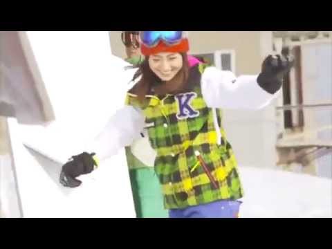 ❤ No 3 大島優子 カメラにキスをしてから回り込む スノボー編 ~ Alpen アルペン snowboard スノーボード ~