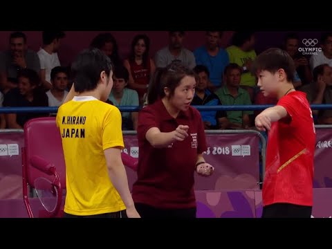 【ユース五輪2018】孫穎莎vs平野美宇 実はこの試合以降対戦がないこの2人