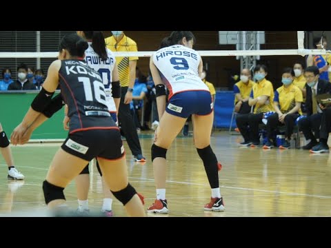 【女子バレー】廣瀬七海 野嶋華澄 第2セット 東レアローズvsNECレッドロケッツ