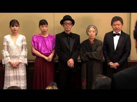 是枝裕和監督、リリー・フランキー、安藤サクラ、松岡茉優、樹木希林、作品への反応に対する手ごたえは?映画『万引き家族』カンヌ囲み会見1