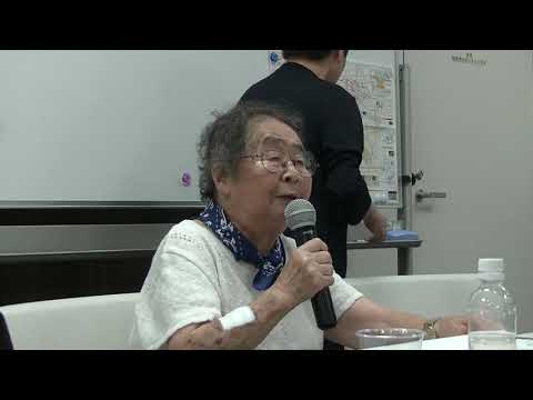 被爆者のお話を聞く会 司会。武蔵野市議会議員 山本ひとみ 20180804