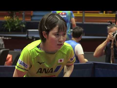 平野美宇 vs 李皓晴|WTTコンテンダーザグレブ2022 女子シングルス1回戦