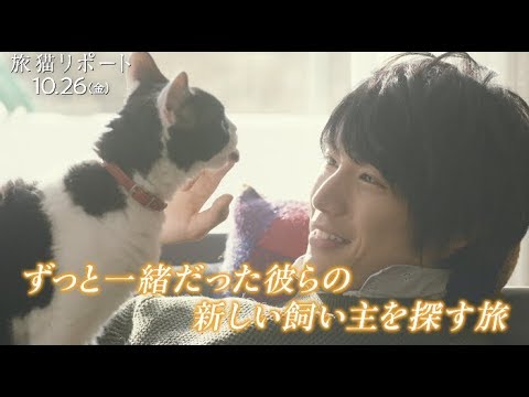 もう涙の予感しかない、福士蒼汰と愛猫(ナナ)の旅物語に観客もうるっ/映画『旅猫リポート』予告編