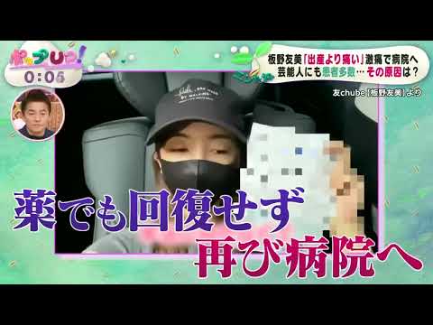 板野友美「出産より痛い」食中毒で病院へアニサキス”激痛を芸能人が告白 『ポップUP!』2022年6月28日