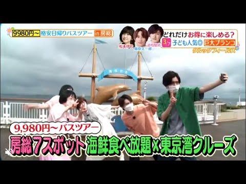 『なにわ男子』道枝&藤原と松本伊代が阿佐ヶ谷姉妹と行く!1万円以下のお得な日帰りバスツアーin千葉 www 『ヒルナンデス! 』2022年7月20日
