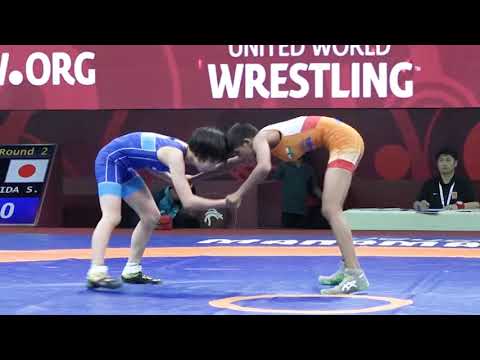 U15 Japan vs India girls wrestling 2022