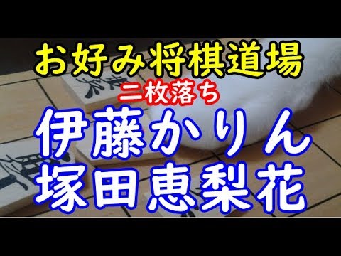 将棋 棋譜並べ ▲伊藤かりん vs △塚田恵梨花女流2級 お好み将棋道場 第4回将棋電王トーナメント準優勝「浮かむ瀬」の棋譜解析 No.1137