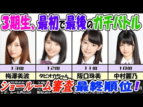 【乃木坂46】1位はダントツ!?乃木坂3期生ショールームオーディション、最終結果は?