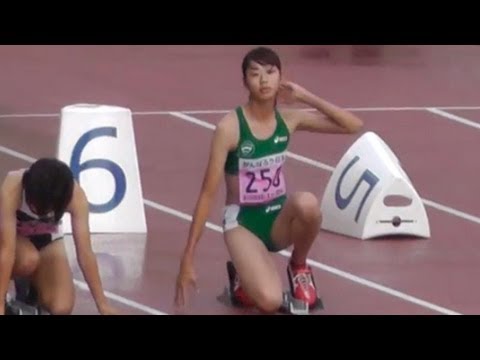 陸上 関東学生新人 Women 100m 予選-1 第24回関東学生新人陸上競技選手権 2013.9.15