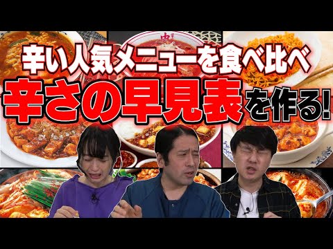 ココイチ・蒙古タンメン・辛ラーメン…辛さのパワーランキングを決める!【辛さ早見表 #1】