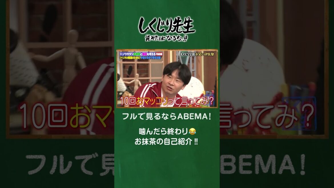噛んだら終わり😂お抹茶の自己紹介‼️ #shorts