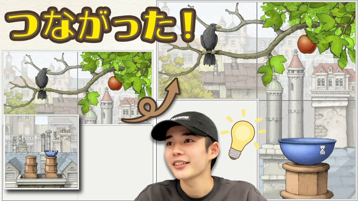 ヒラメキ長尾の本領発揮!?絵画を動かす美麗なパズルゲーム!【ゴロゴア(Gorogoa)】