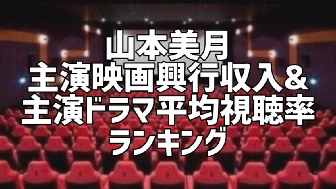 山本美月主演映画興行収入&主演ドラマ平均視聴率ランキング
