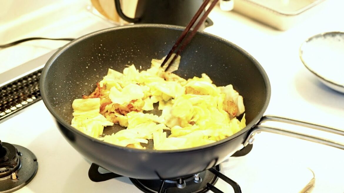 あさイチで教えてもらった/簡単キャベツ炒め作ってみた