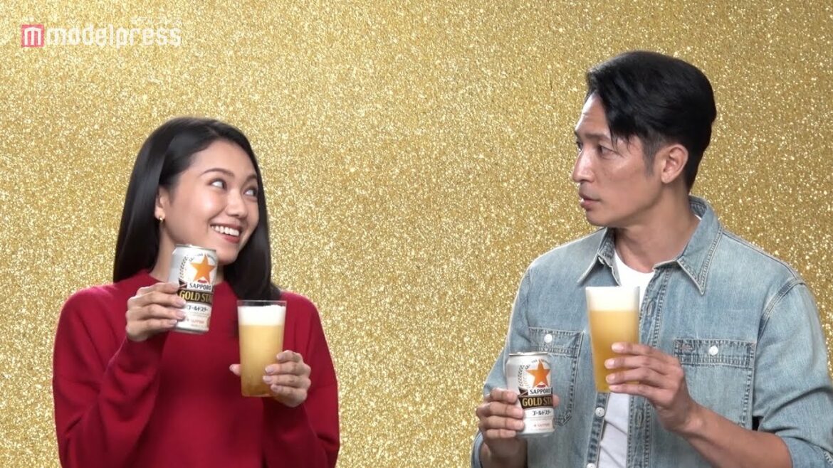 玉木宏&二階堂ふみ、息の合った掛け合いを披露! サッポロ GOLD STAR「うまいどこまでも製法?」篇+メイキング