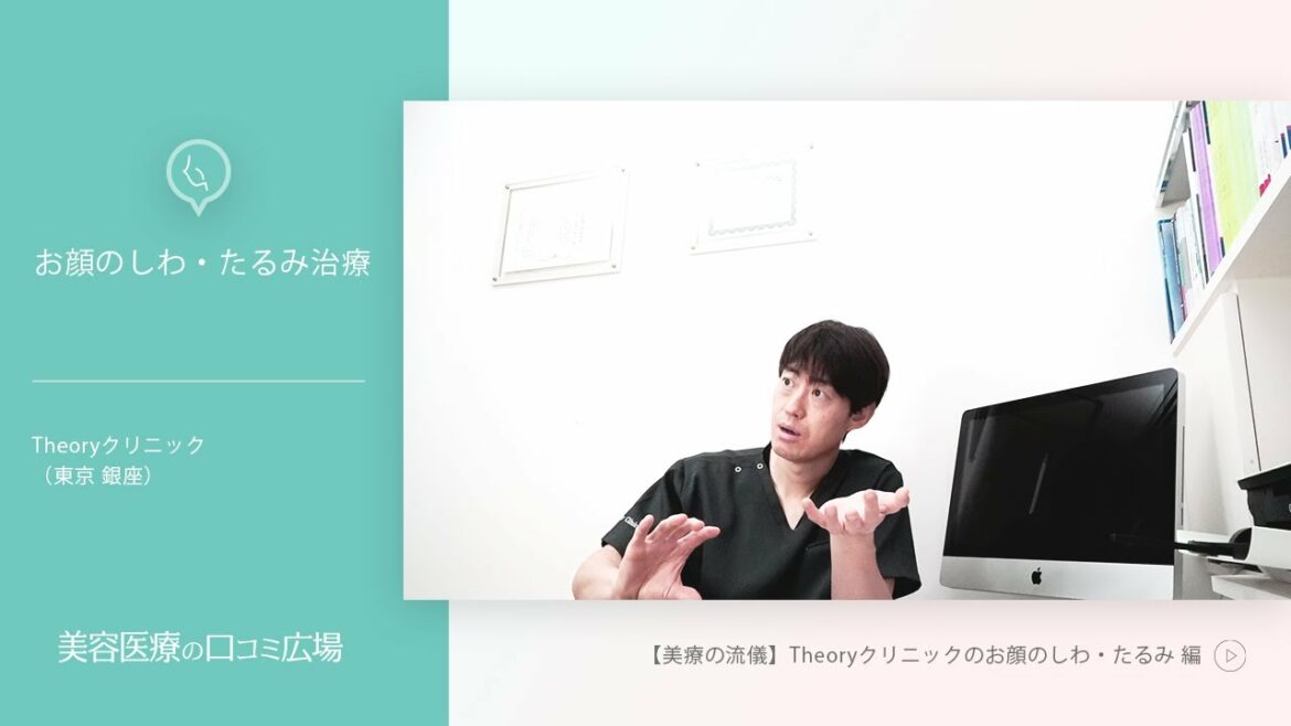 【美療の流儀】Theoryクリニック 筒井裕介院長 インタビュー「お顔のしわ・たるみ治療」