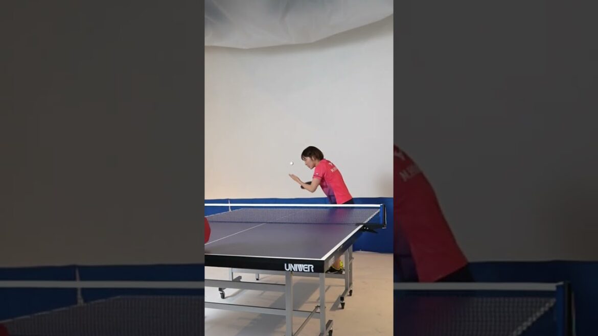 平野美宇選手が発泡スチロール球を使うと #Shorts