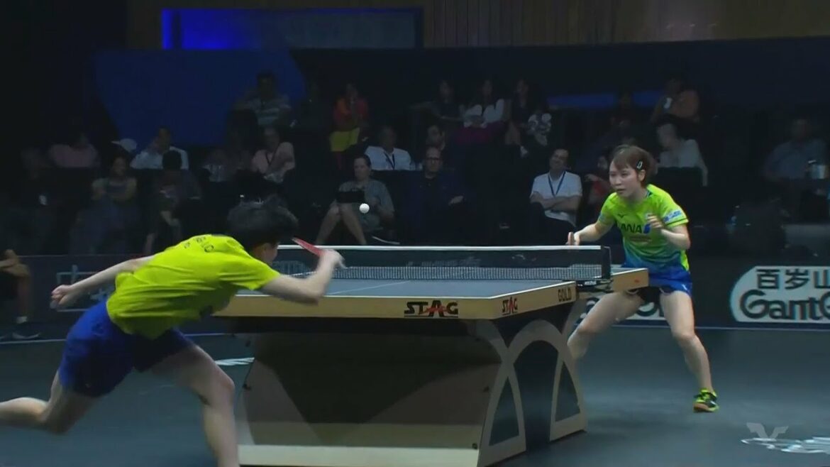 平野美宇 気迫のスーパーカウンタークロス!|WTTスターコンテンダーゴア2023 女子シングルス