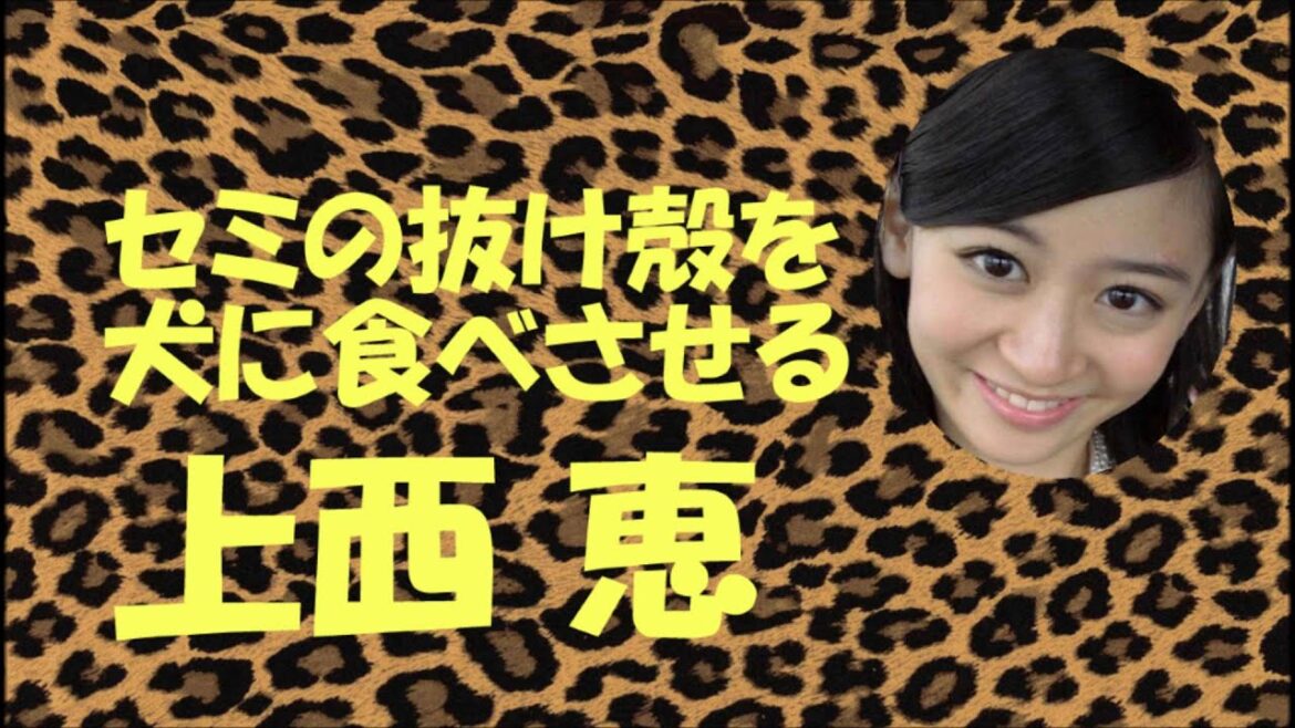 セミの抜け殻を犬に食べさせる上西恵【NMB48】