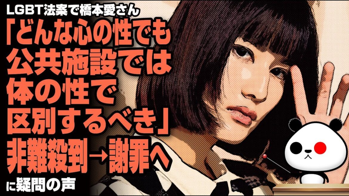 LGBT法案で橋本愛さん「どんな心の性でも、公共施設では体の性で区別するべき」非難殺到→謝罪へに疑問の声