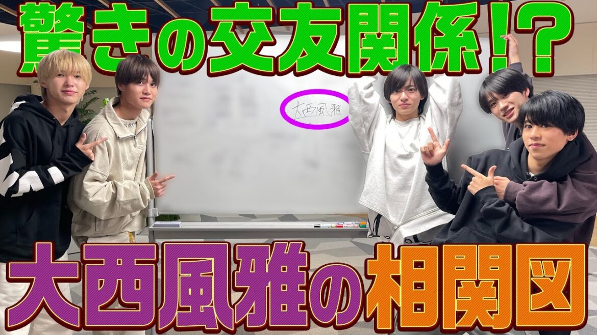 Lil かんさい【大西風雅の相関図】事務所内外に広がるネットワーク!?
