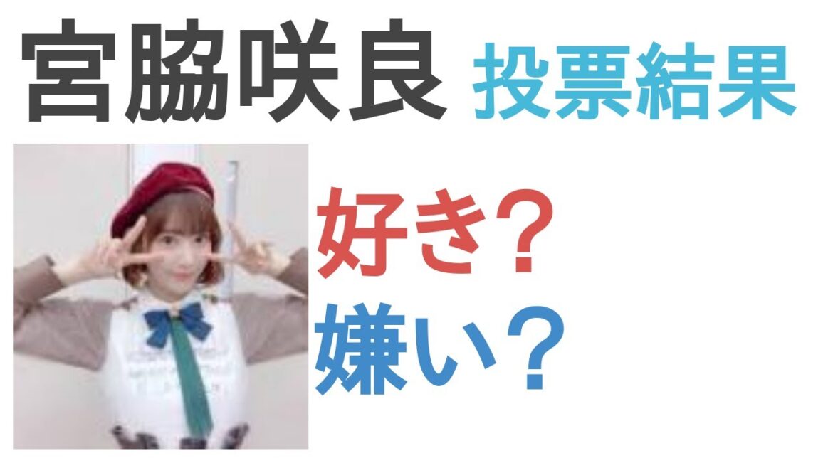 宮脇咲良は好き?嫌い?【投票結果】