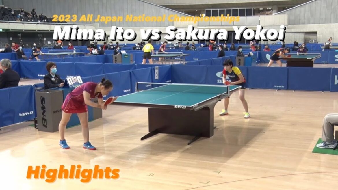Mima Ito 伊藤美誠 vs Sakura Yokoi 横井咲桜 | 2023 All Japan National Championships HD Highlights