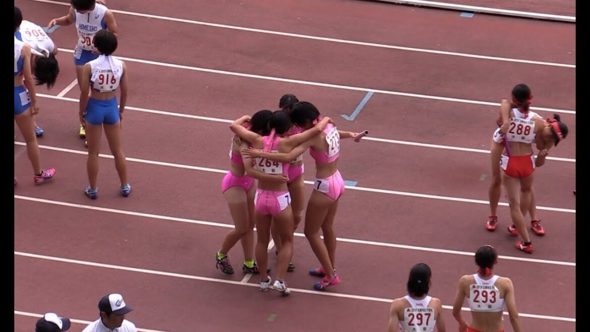 近畿インターハイ 女子4×400mリレー決勝 2019.6 敬愛/京都橘/小野