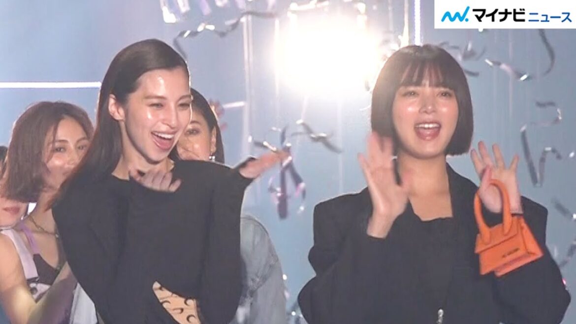 【豪華】中条あやみ&池田エライザ、フィナーレで笑顔弾ける!モデルたちが圧巻のランウェイ! マイナビ TGC 2023 S/S」