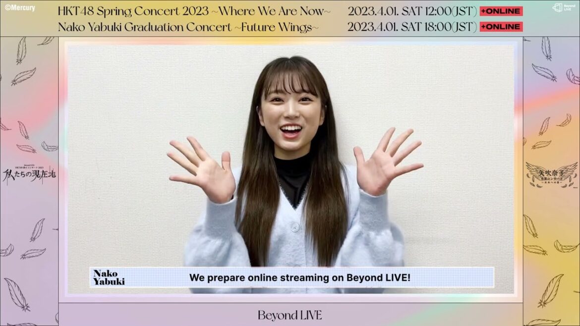 【ENG Sub】Yabuki Nako Message for Beyond LIVE on April 1st