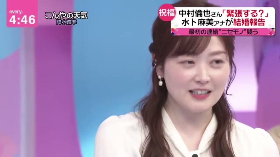 水卜麻美アナウンサー生報告 結婚報告に中村倫也さんサプライズ『newsevery.藤井貴彦』2023年03月27日