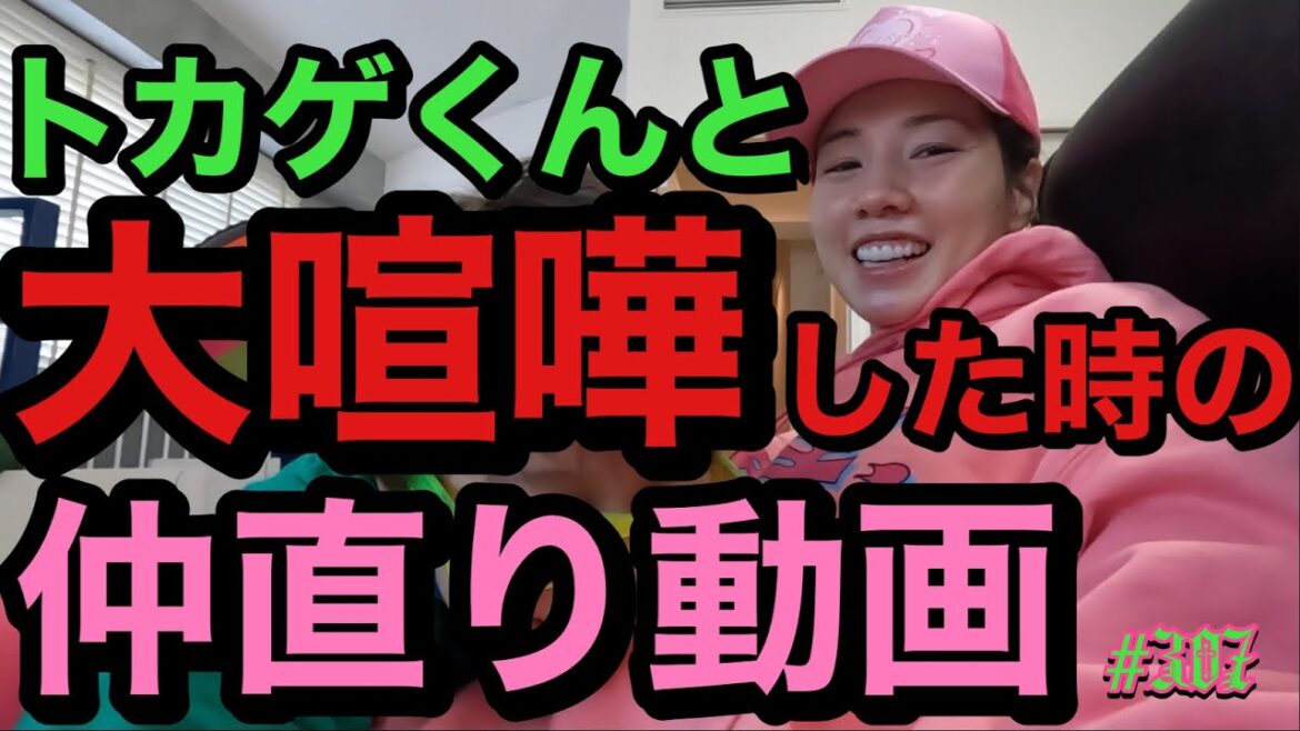 トカゲくんと大喧嘩😡したから仲直りする?時のお母さんお疲れ様動画撮ったけどまじしりにひかれてて草