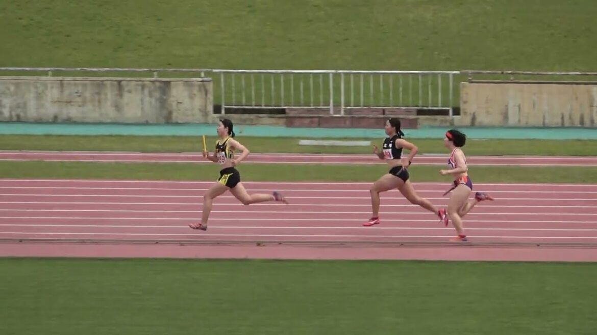 20230402133030M ・A・M・F・in MIYAZAKI女子4×400mRB決勝 九州学院:後藤 ゆら(3)・小山栄美理(3)・鳥丸 沙葵(3)・吉村 千優(2)