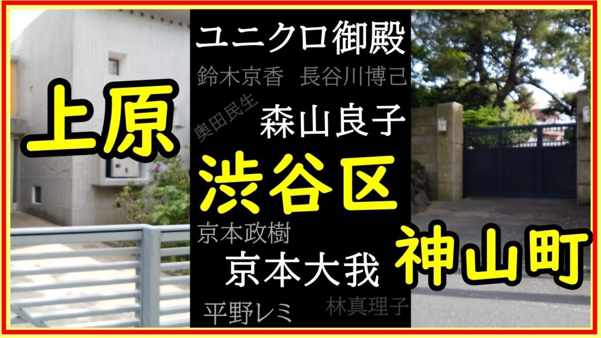 ユニクロ御殿からSixTones京本大我の家と森山良子邸まで!渋谷区西原&大山町で見つけた素敵なお宅をご紹介! #豪邸ルームツアー #japanvlog #歌手の家