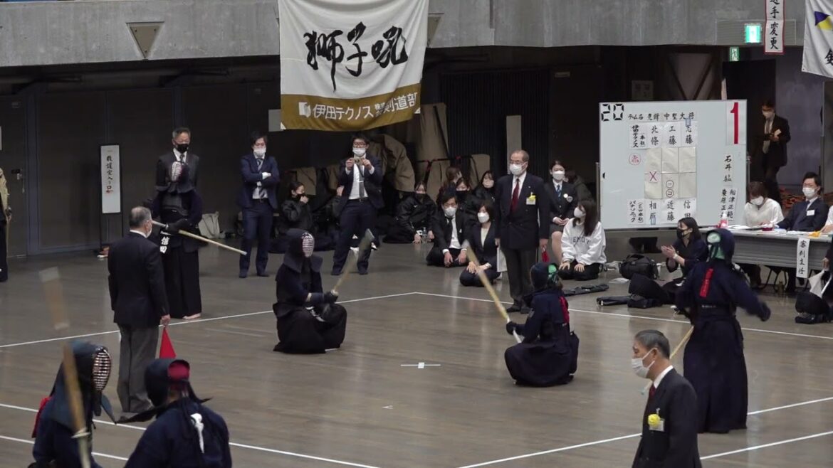 【女子団体・4回戦】伊田テクノス・本社×パナソニック・EW本社【1北條×相原2工藤×近藤3志藤×信田】【第23回全日本実業団女子・高壮年剣道大会】【2022・3・5】#23